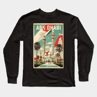 Abu Dhabi United Arab Emirates Vintage Travel Tourism Long Sleeve T-Shirt